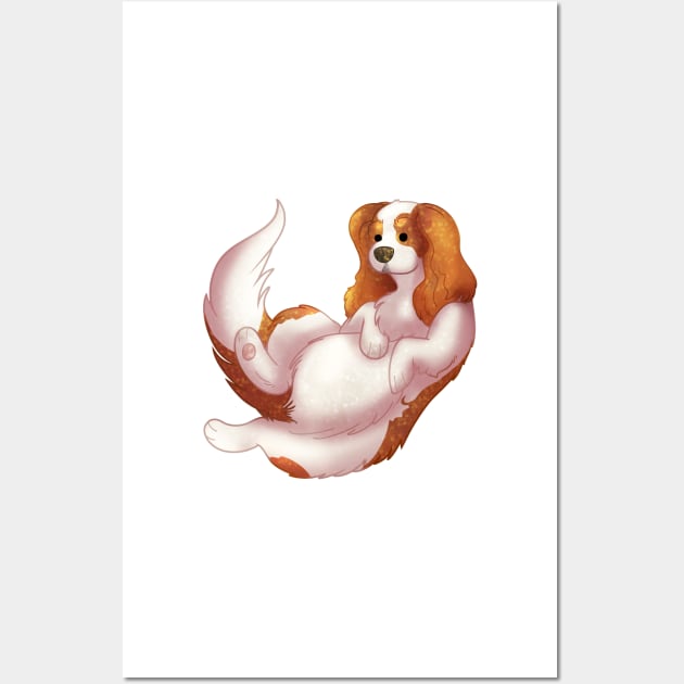 Cozy Cavalier King Charles Spaniel Wall Art by Phoenix Baldwin